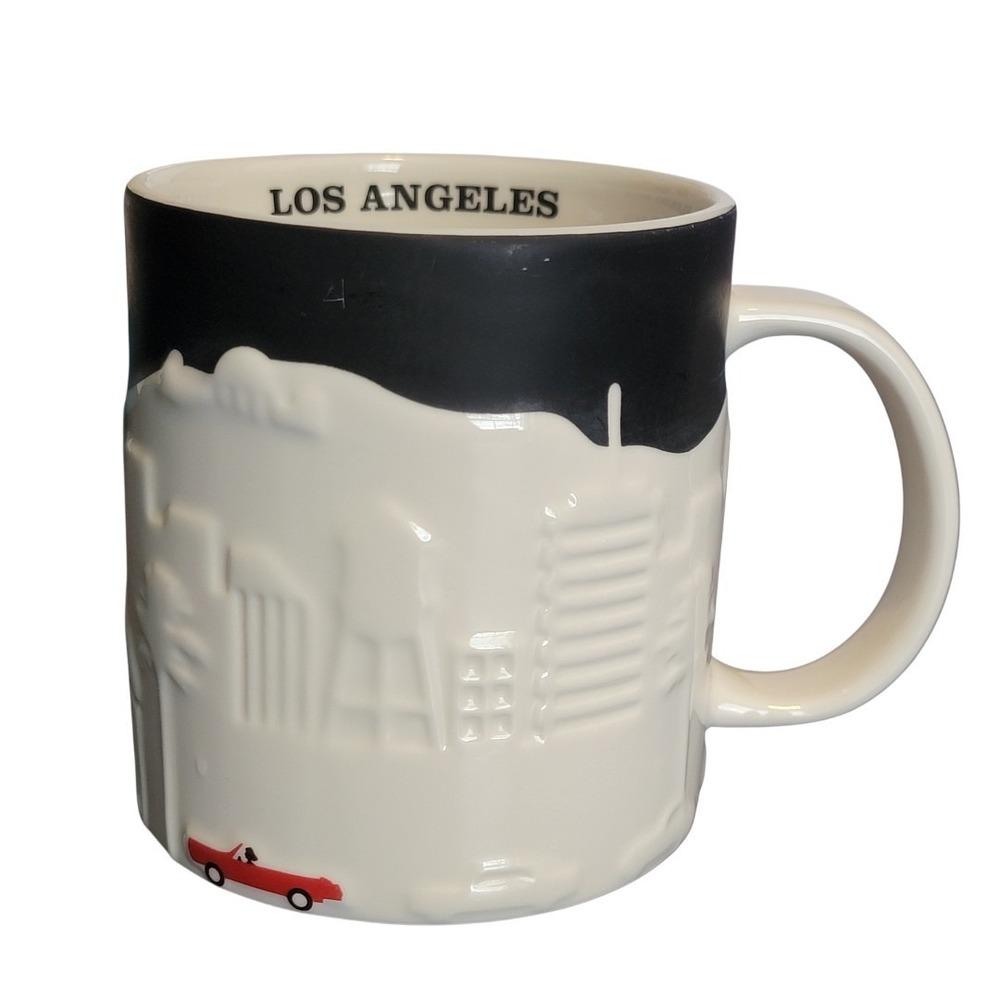 Starbucks Los‎ Angeles Skyline 3D Red Sports Car Mug 2012